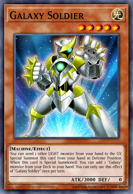 (219) YuGiOh TCG RA04: Quarter Century Stampede Single: Galaxy Soldier (V.1 - Platinum Secret Rare)  Platinum Secret Rare