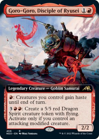 (466) Magic The Gathering Kamigawa: Neon Dynasty: Extras Single: Goro-Goro, Disciple of Ryusei (V.2) Holo Rare