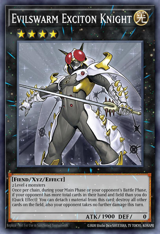 (212) YuGiOh TCG RA04: Quarter Century Stampede Single: Evilswarm Exciton Knight (V.2 - Quarter Century Secret Rare)  Quarter Century Secret Rare