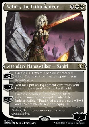 (467) Magic The Gathering Commander Masters: Extras Single: Nahiri, the Lithomancer Holo Rare