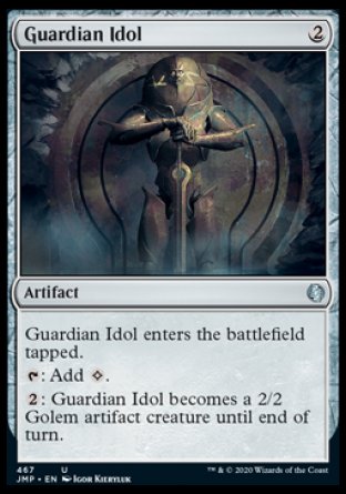 (467) Magic The Gathering Jumpstart Single: Guardian Idol  Uncommon