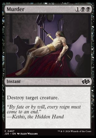 (467) Magic The Gathering Foundations Jumpstart Single: Murder  Common