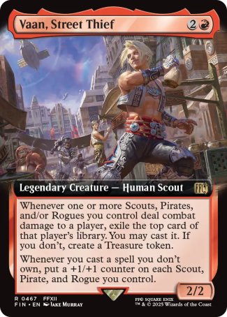 (467) Magic The Gathering Magic: The Gathering - FINAL FANTASY: Extras Single: Vaan, Street Thief (V.2)  Rare