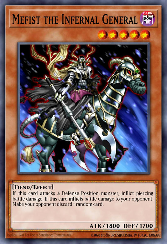 (066) YuGiOh TCG DCR: Dark Crisis Single: Mefist the Infernal General (V.1 - Rare)  Rare