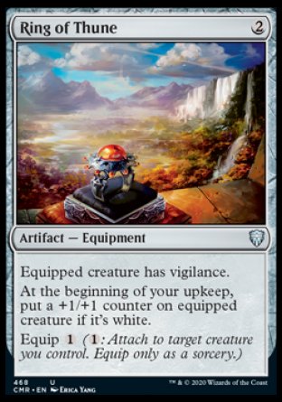 (468/361) Magic The Gathering Commander Legends: Extras Single: Ring of Thune  Uncommon