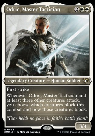 (468) Magic The Gathering Commander Masters: Extras Single: Odric, Master Tactician Holo Rare