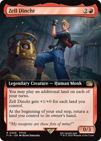 (468) Magic The Gathering Magic: The Gathering - FINAL FANTASY: Extras Single: Zell Dincht Holo Rare