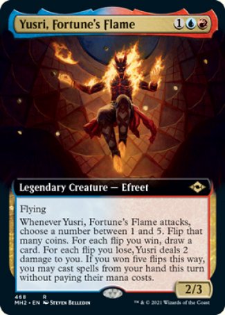 (468) Magic The Gathering Modern Horizons 2: Extras Single: Yusri, Fortune's Flame Holo Rare