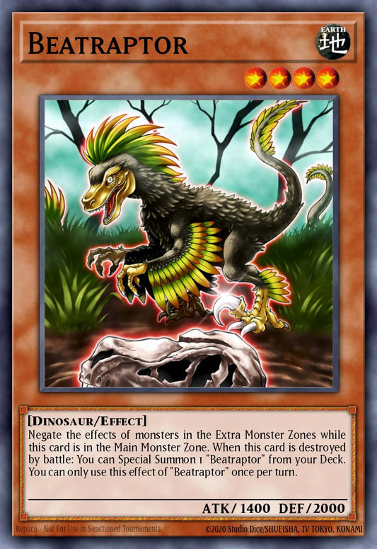 (115) YuGiOh TCG MP20: 2020 Tin of Lost Memories Mega Pack Single: Beatraptor  Super Rare