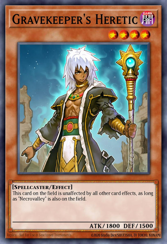 (241) YuGiOh TCG MP14: 2014 Mega-Tins Mega-Pack Single: Gravekeeper's Heretic  Rare