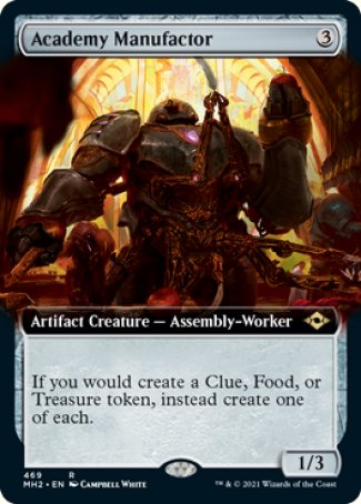(469) Magic The Gathering Modern Horizons 2: Extras Single: Academy Manufactor Holo Rare