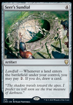 (470/361) Magic The Gathering Commander Legends: Extras Single: Seer's Sundial  Rare
