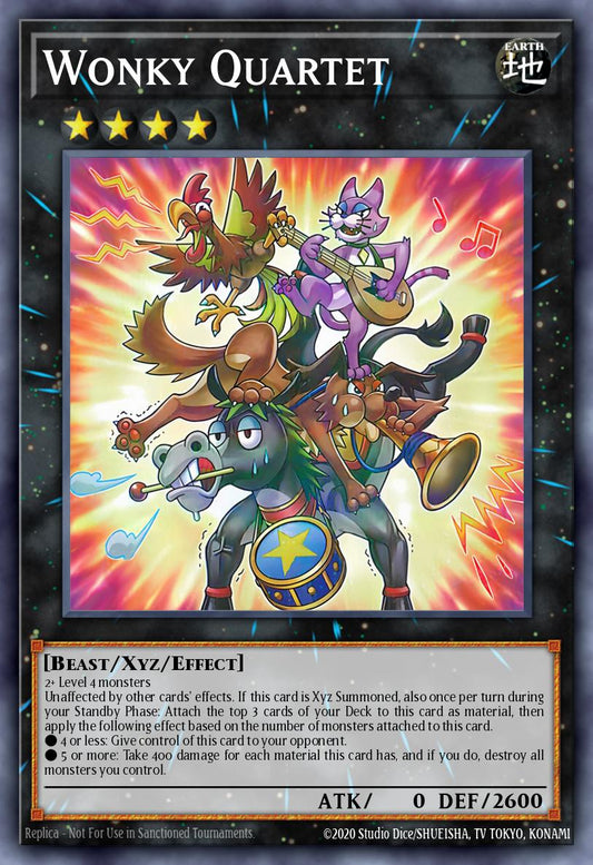 (040) YuGiOh TCG BLTR: Battles of Legend: Terminal Revenge Single: Wonky Quartet  Ultra Rare