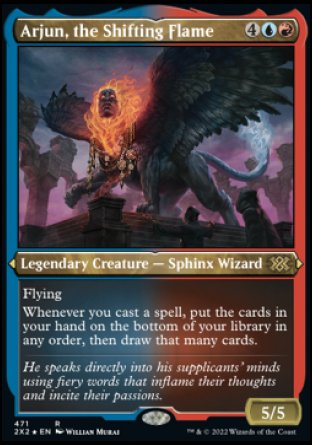 (471) Magic The Gathering Double Masters 2022: Extras Single: Arjun, the Shifting Flame Holo Rare