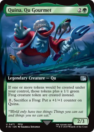 (471) Magic The Gathering Magic: The Gathering - FINAL FANTASY: Extras Single: Quina, Qu Gourmet  Uncommon