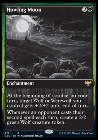 (471) Magic The Gathering Innistrad: Double Feature Single: Howling Moon Holo Rare