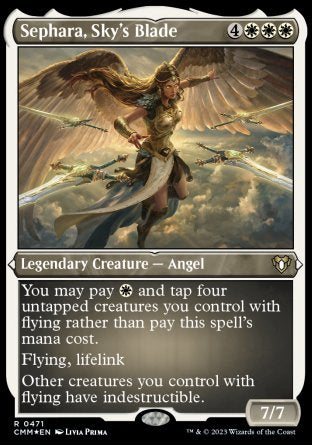 (471) Magic The Gathering Commander Masters: Extras Single: Sephara, Sky's Blade  Rare
