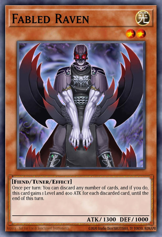 (239) YuGiOh TCG RA03: Quarter Century Bonanza Single: Fabled Raven (V.1 - Platinum Secret Rare)  Platinum Secret Rare