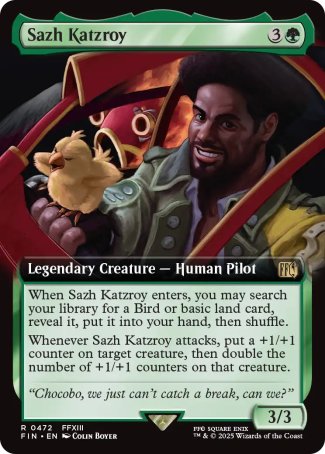 (472) Magic The Gathering Magic: The Gathering - FINAL FANTASY: Extras Single: Sazh Katzroy  Rare