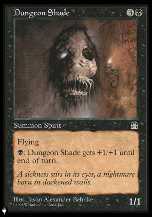 (103) Magic The Gathering The List Single: Dungeon Shade  Common