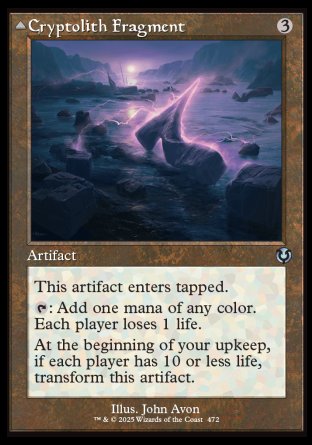 (472) Magic The Gathering Innistrad Remastered: Extras Single: Cryptolith Fragment / Aurora of Emrakul Holo Uncommon