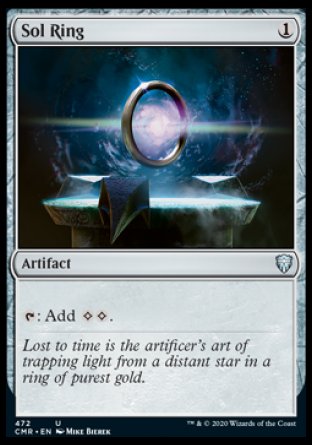 (472/361) Magic The Gathering Commander Legends: Extras Single: Sol Ring (V.1)  Uncommon