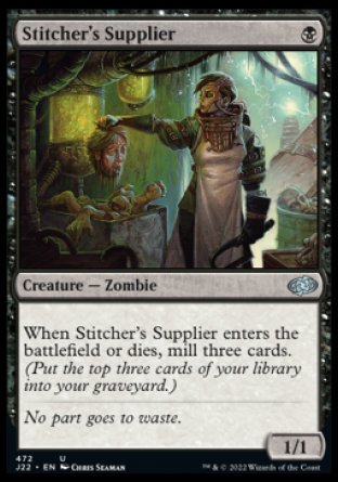 (472) Magic The Gathering Jumpstart 2022 Single: Stitcher's Supplier (V.2)  Uncommon