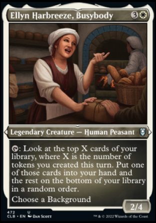 (472) Magic The Gathering Commander Legends: Battle for Baldur's Gate: Extras Single: Ellyn Harbreeze, Busybody (V.1)  Uncommon