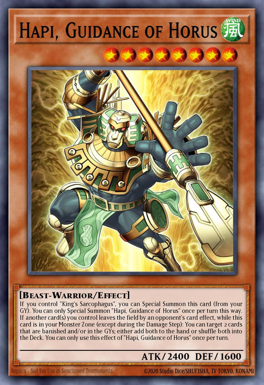 (234) YuGiOh TCG MP24: 25th Anniversary Tin: Dueling Mirrors Single: Hapi, Guidance of Horus  Ultra Rare