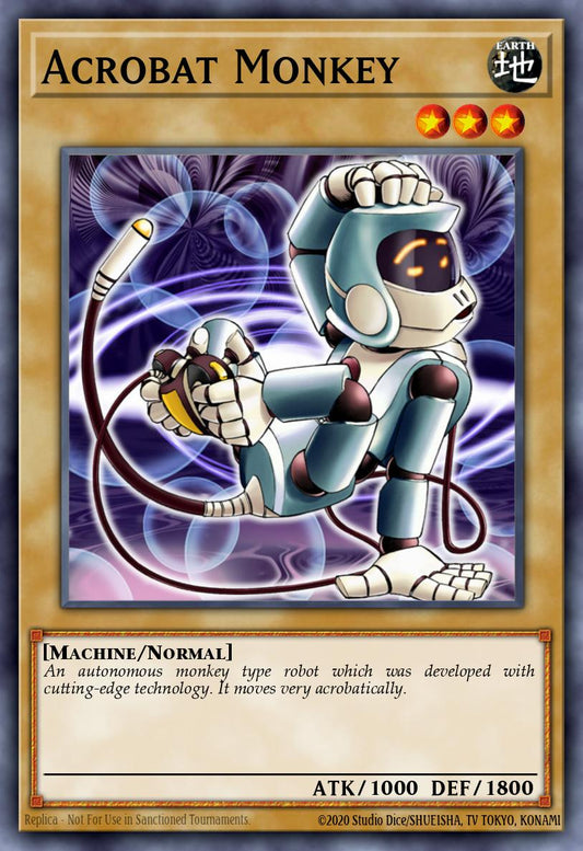 (EN003) YuGiOh TCG DCR: Dark Crisis Single: Acrobat Monkey (V.2 - Common)  Common