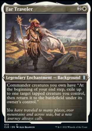 (473) Magic The Gathering Commander Legends: Battle for Baldur's Gate: Extras Single: Far Traveler (V.1)  Uncommon