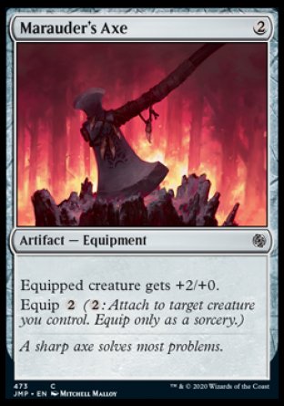(473) Magic The Gathering Jumpstart Single: Marauder's Axe  Common