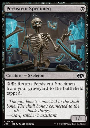 (473) Magic The Gathering Foundations Jumpstart Single: Persistent Specimen  Common