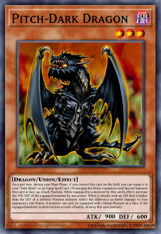 (008) YuGiOh TCG MFC: Magician's Force Single: Pitch-Dark Dragon  Common