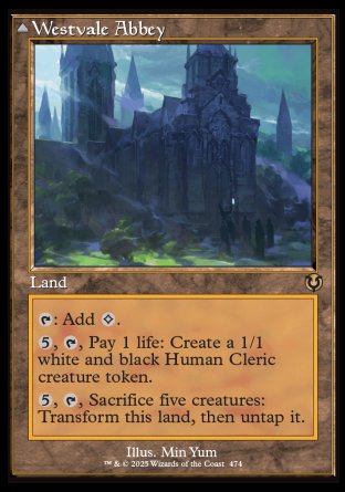 (474) Magic The Gathering Innistrad Remastered: Extras Single: Westvale Abbey / Ormendahl, Profane Prince  Rare