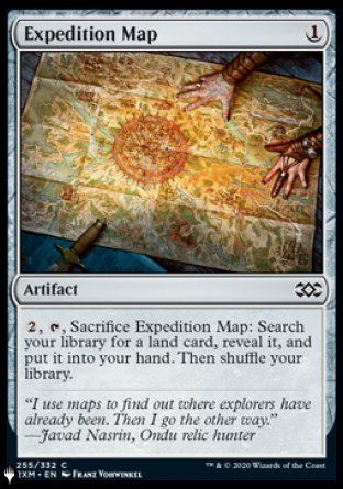 (255) Magic The Gathering The List Single: Expedition Map  Common