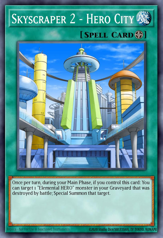 (175) YuGiOh TCG RA03: Quarter Century Bonanza Single: Skyscraper 2 - Hero City (V.2 - Quarter Century Secret Rare)  Quarter Century Secret Rare