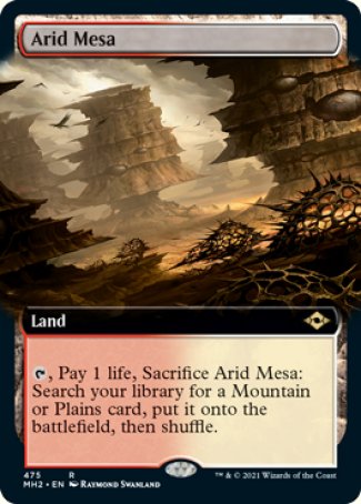 (475) Magic The Gathering Modern Horizons 2: Extras Single: Arid Mesa (V.3) Holo Rare
