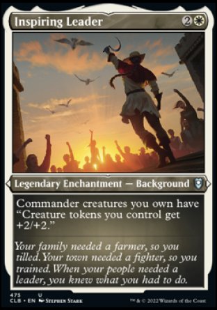 (475) Magic The Gathering Commander Legends: Battle for Baldur's Gate: Extras Single: Inspiring Leader  Uncommon