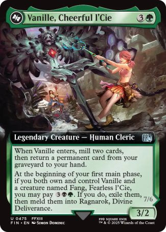 (475) Magic The Gathering Magic: The Gathering - FINAL FANTASY: Extras Single: Vanille, Cheerful l'Cie // Ragnarok, Divine Deliverance (V.2)  Uncommon