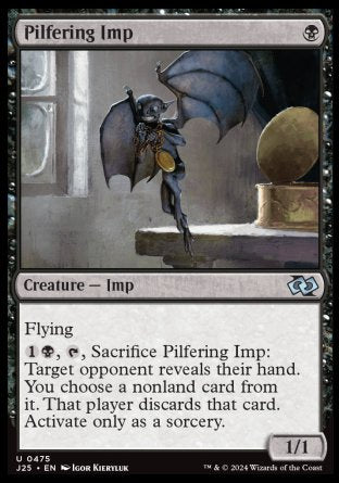 (475) Magic The Gathering Foundations Jumpstart Single: Pilfering Imp  Uncommon