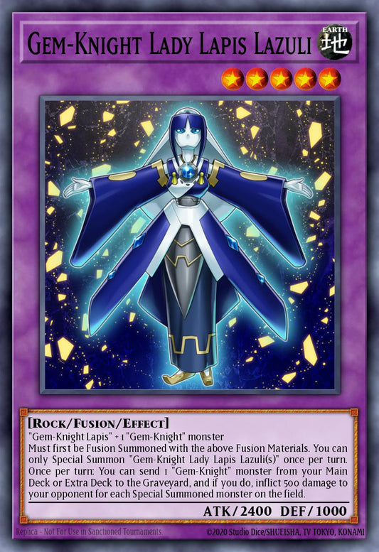 (144) YuGiOh TCG BLMM: Battles of Legend: Monster Mayhem Single: Gem-Knight Lady Lapis Lazuli  Ultra Rare