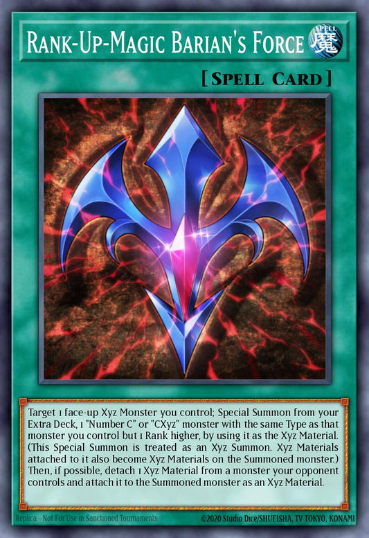 (036) YuGiOh TCG MP14: 2014 Mega-Tins Mega-Pack Single: Rank-Up-Magic Barian's Force  Ultra Rare