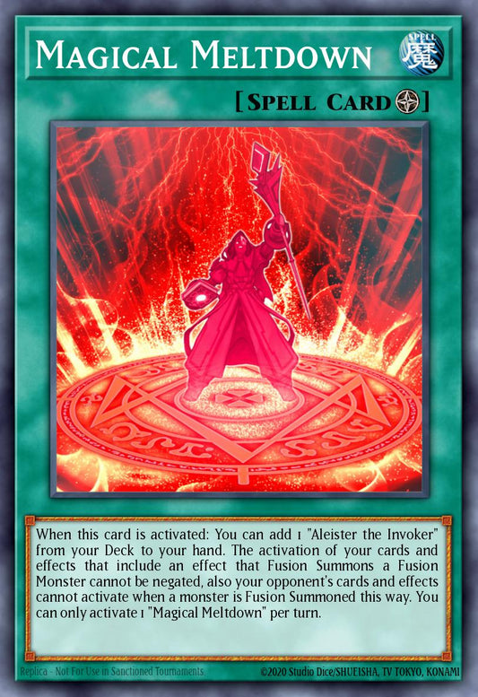 (280) YuGiOh TCG RA04: Quarter Century Stampede Single: Magical Meltdown (V.1 - Platinum Secret Rare)  Platinum Secret Rare