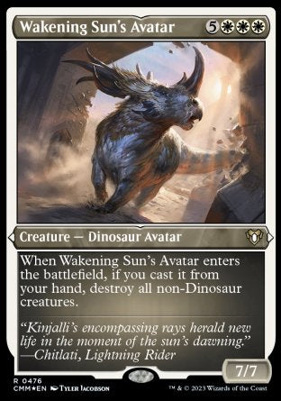 (476) Magic The Gathering Commander Masters: Extras Single: Wakening Sun's Avatar Holo Rare