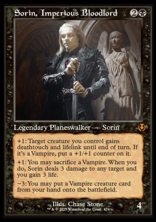 (476) Magic The Gathering Innistrad Remastered: Extras Single: Sorin, Imperious Bloodlord (V.2)  Mythic