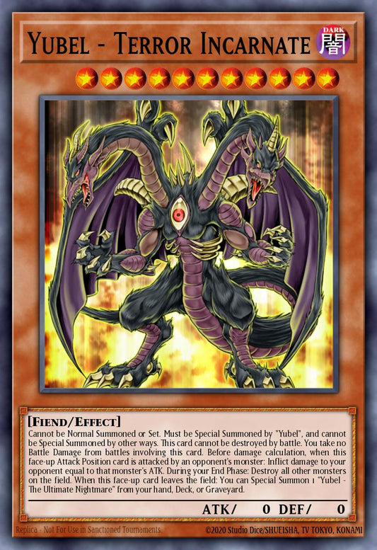 (190) YuGiOh TCG RA03: Quarter Century Bonanza Single: Yubel - Terror Incarnate (V.1 - Platinum Secret Rare)  Platinum Secret Rare