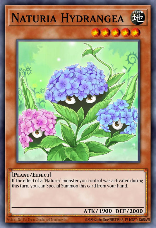 (107) YuGiOh TCG HAC1: Hidden Arsenal: Chapter 1 Single: Naturia Hydrangea (V.1 - Common)  Common
