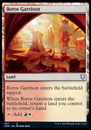 (477/361) Magic The Gathering Commander Legends: Extras Single: Boros Garrison  Uncommon