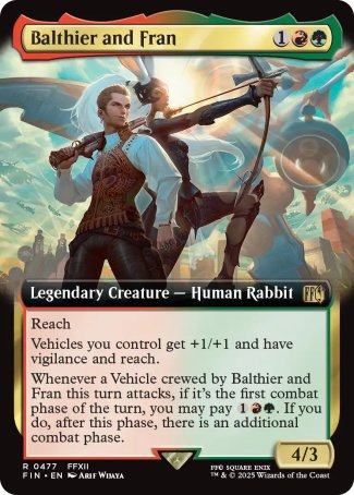 (477) Magic The Gathering Magic: The Gathering - FINAL FANTASY: Extras Single: Balthier and Fran (V.3)  Rare